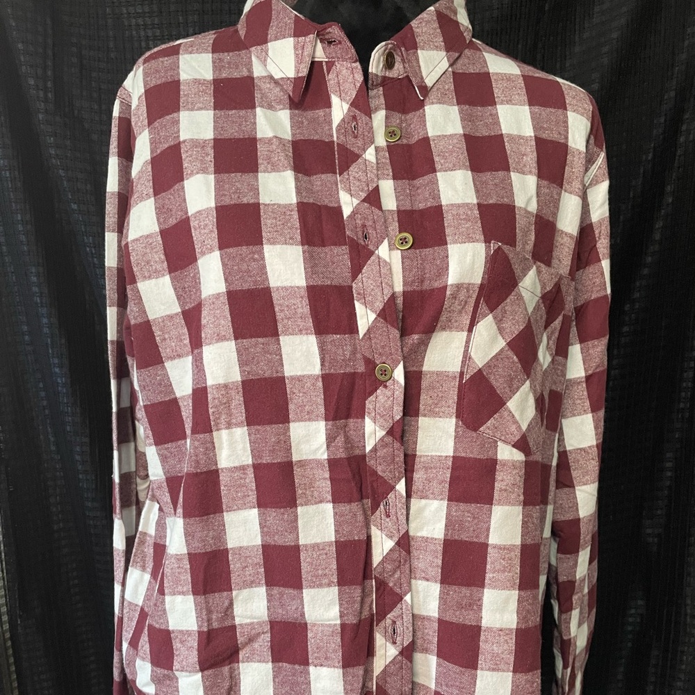 Maroon Buffalo Plaid